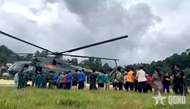 More flights with relief goods reach Dien Bien